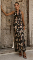 Dascha Maxi Dress - Black Floral