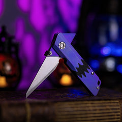 Raven 1.0 Pro: Titanium Utility Folding knife-Halloween Abyss Maw