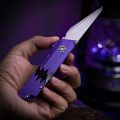 Raven 1.0 Pro: Titanium Utility Folding knife-Halloween Abyss Maw