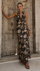 Dascha Maxi Dress - Black Floral