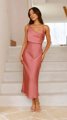 Audrey Maxi Dress - Baked Rose