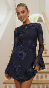 Lanesia Mini Dress - Navy
