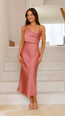 Audrey Maxi Dress - Baked Rose