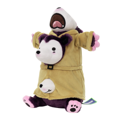Three Opossums in a Trench Coat Plushie