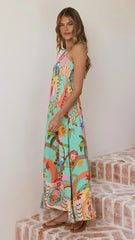 Trish Maxi Dress - Carnival Print
