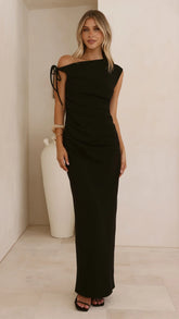 Lealah Maxi Dress - Black