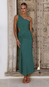 Kourt Maxi Dress - Forest Green