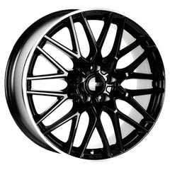 CMS-1063-04 7.5x18"-5x108 ET51 63.4 Diamond Rim Black Gloss Jant (4 Adet)