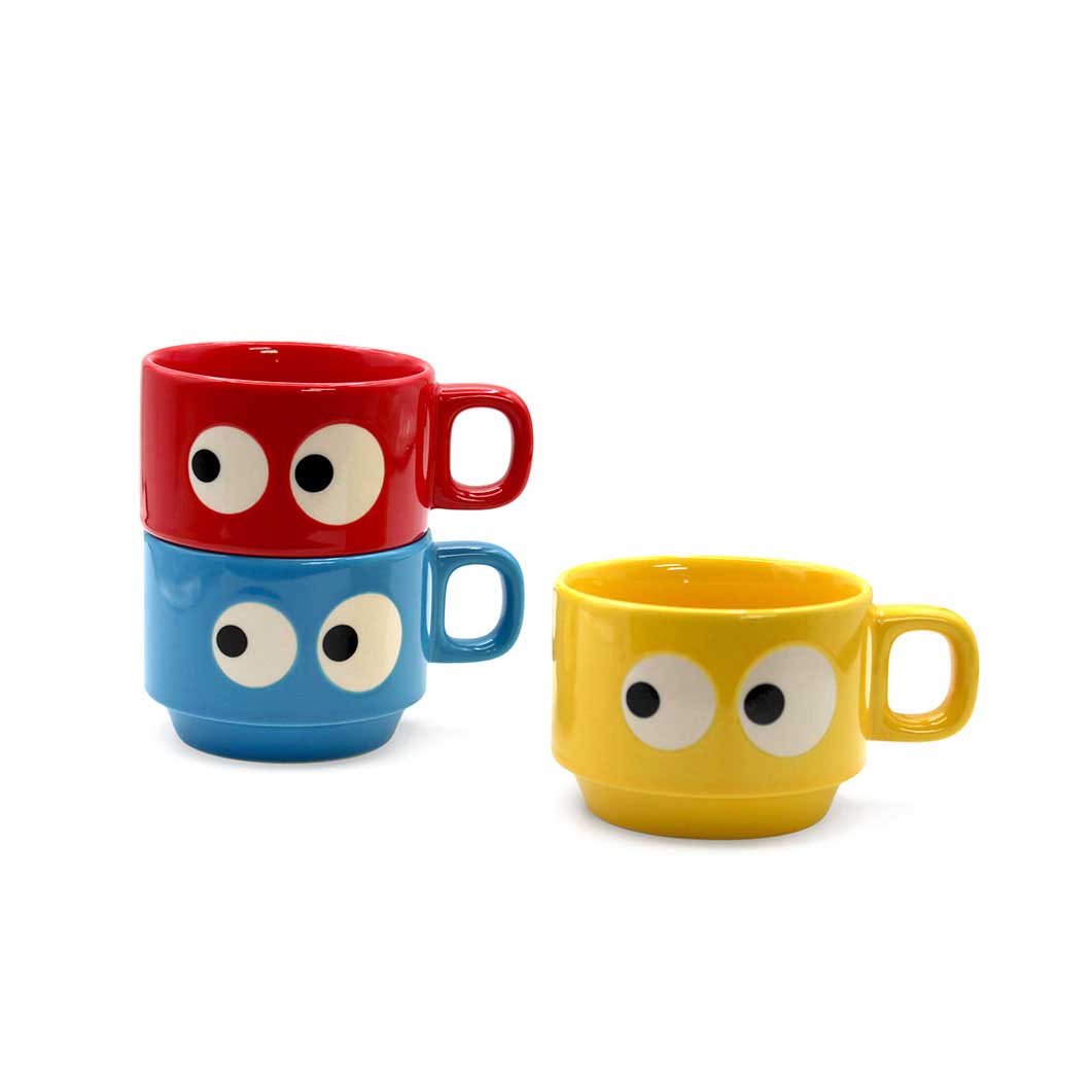 Kyoro Kyoro Stacking Mug Set of 3