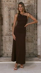 Delow Maxi Dress - Brown