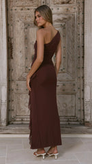 Jennifer Maxi Dress - Chocolate
