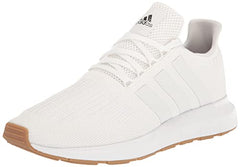 adidas Men's Swift Run Sneaker, White/White/Core Black, 11