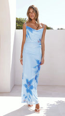 Nina Maxi Dress - Blue Paradise