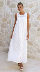 Cerelia Maxi Dress - White Lace