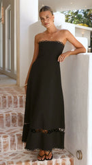 Caressa Maxi Dress - Black