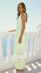 Lilah Maxi Dress - Lime
