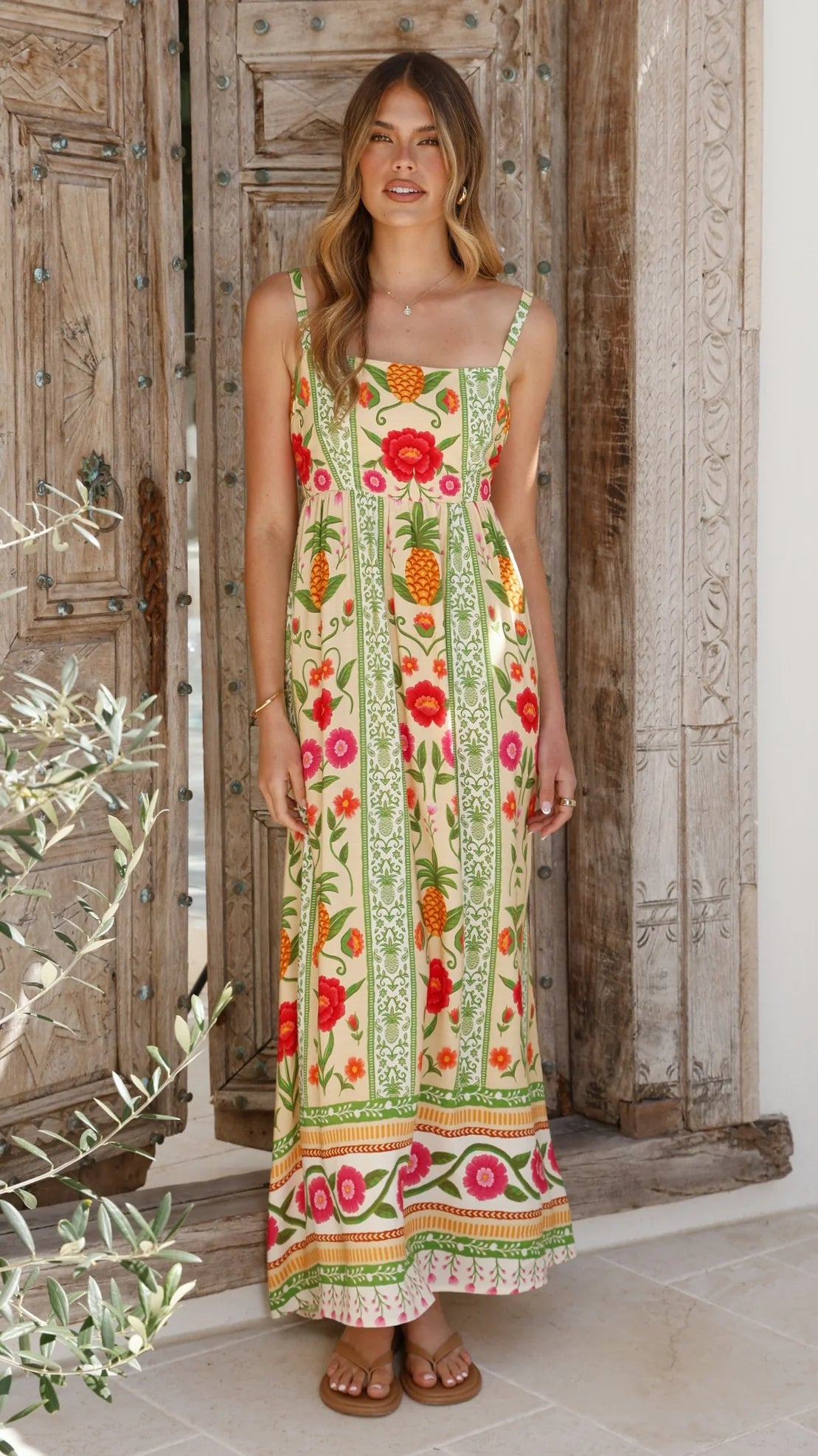 Keziah Maxi Dress - Sunkissed Print