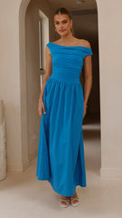 Immy Midi Dress - Blue