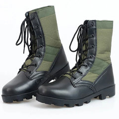 LOUIHAWK Men’s Tactical Desert Boots — Camouflage Outdoor Combat Shoes