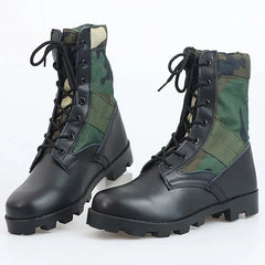 LOUIHAWK Men’s Tactical Desert Boots — Camouflage Outdoor Combat Shoes