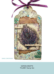 Katkin Krafts Plume 6 in x 8 in Clear Stamp Set