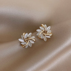 Sonja™ | Boucles d'oreilles en opale blanche