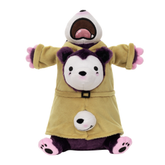 Three Opossums in a Trench Coat Plushie