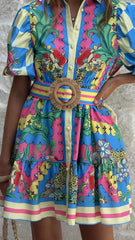 Celene Mini Dress - Tropical Rio