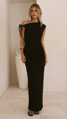 Lealah Maxi Dress - Black