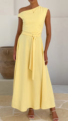 Gemma Maxi Dress - Baby Yellow