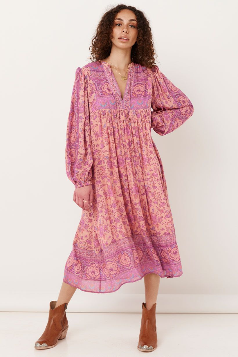 Folk Song Boho Dress in Blossom