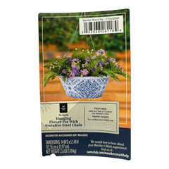 Member's Mark Hanging Melamine Flower Pot With Stainless Steel Chain